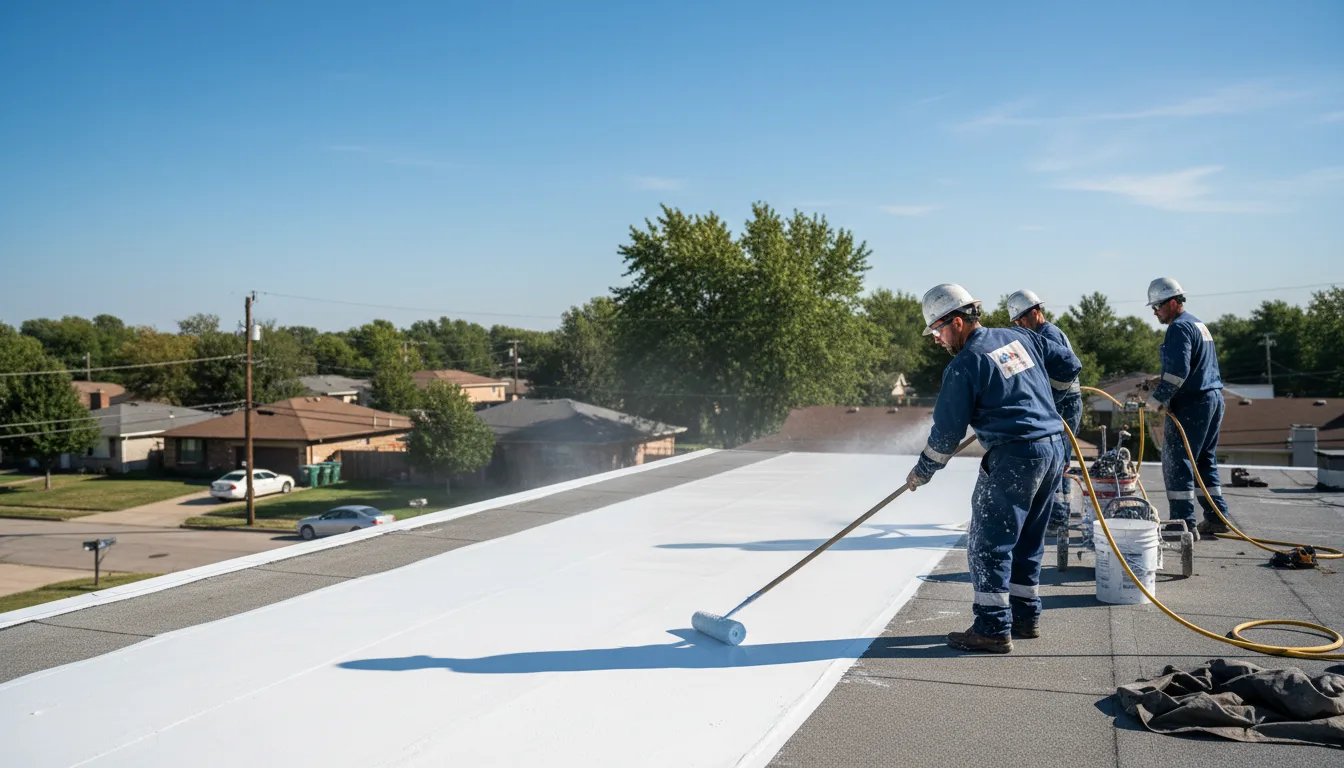 Commercial roof coating in Beckemeyer, IL near me